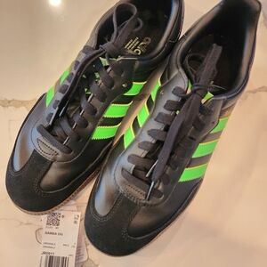 Adidas Samba OG Black and Green Men's Shoes